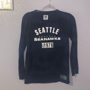 NFL Seattle Seahawks Blue Tie Dye Long Sleeve Shirt